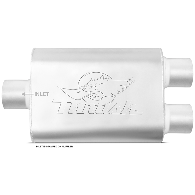 Thrush® Welded Muffler - Center / Dual Offset - Thrush® Exhaust P 