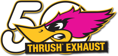 Thrush® Turbo Muffler - Offset / Center - Thrush® Exhaust P/N